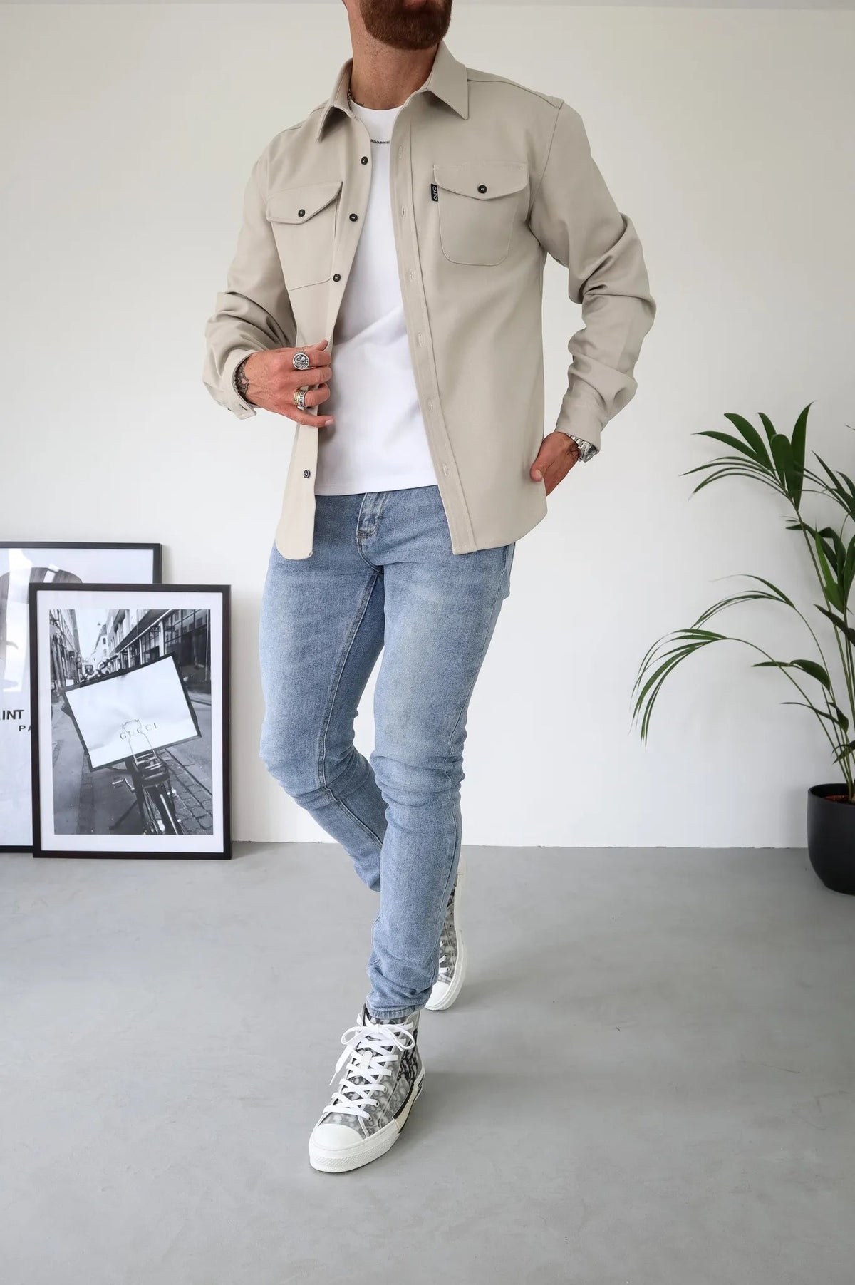Veste pour hommes moderne à boutons 1