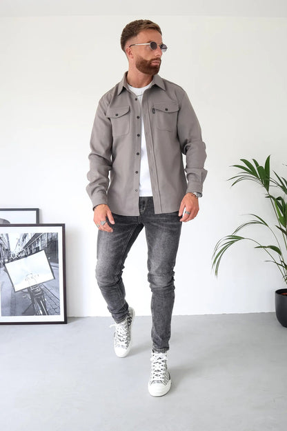Veste pour hommes moderne à boutons 3