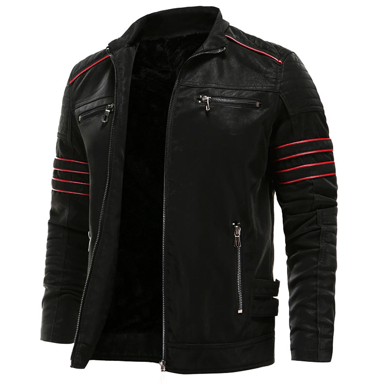Veste Homme Similicuir Coupe Biker - Foivo