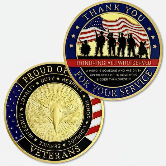 Médaille de Service Militaire États-Unis en Or - BlxckFR