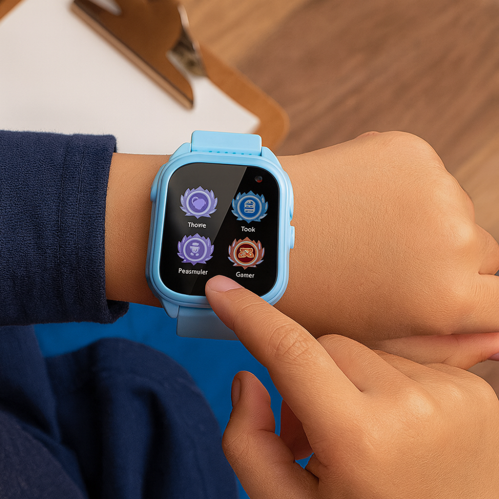Montre Enfant Connectée avec Écran Tactile et Compte-Pas