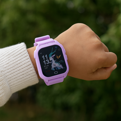 Montre Enfant Connectée avec Écran Tactile et Compte-Pas
