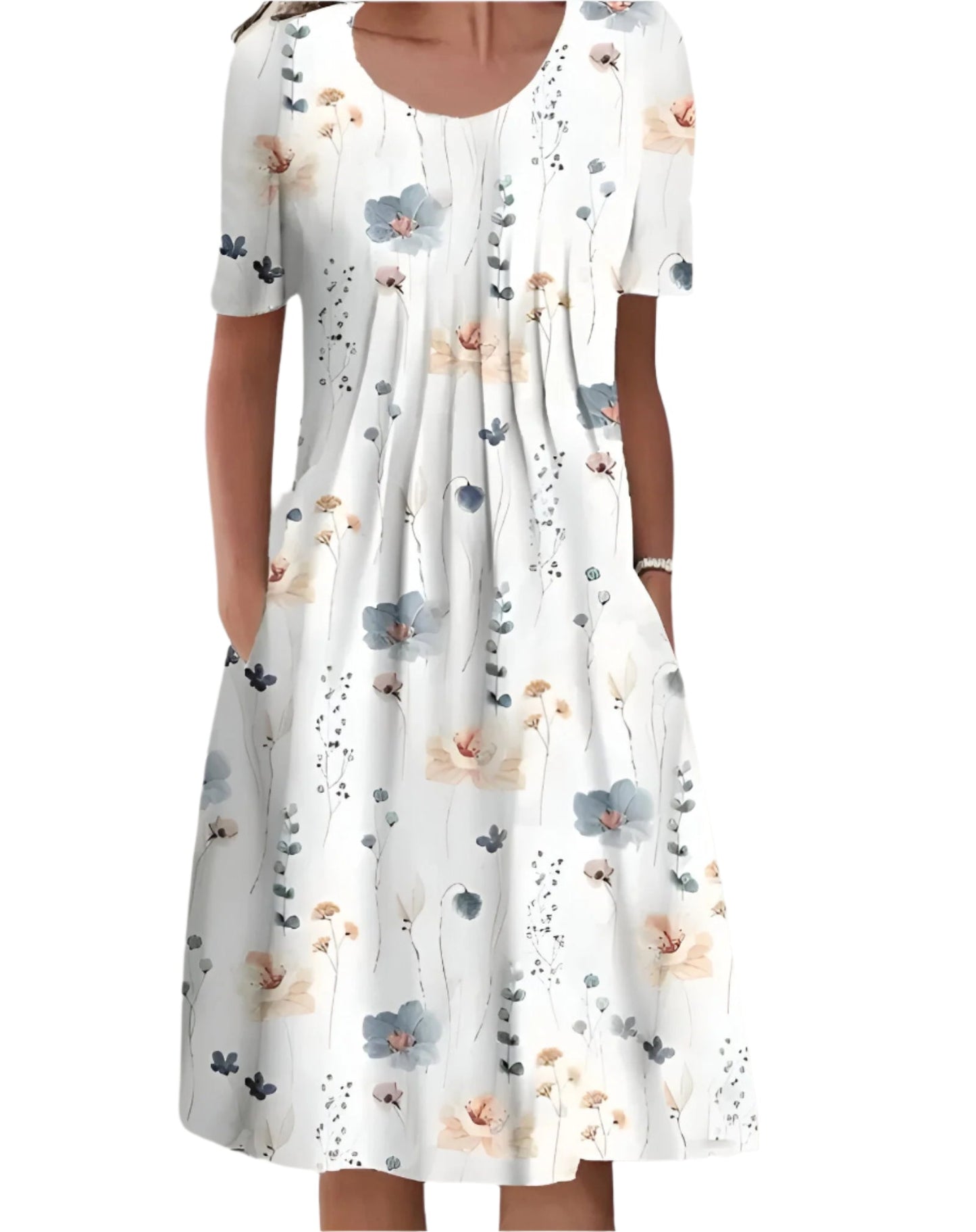Robe Été Femme Fleurs Colorées - BlxckFR