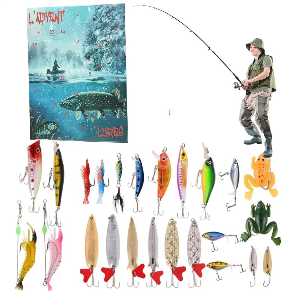 Calendrier de Pêche Avent pour Pêcheurs | Cadeau de Noël