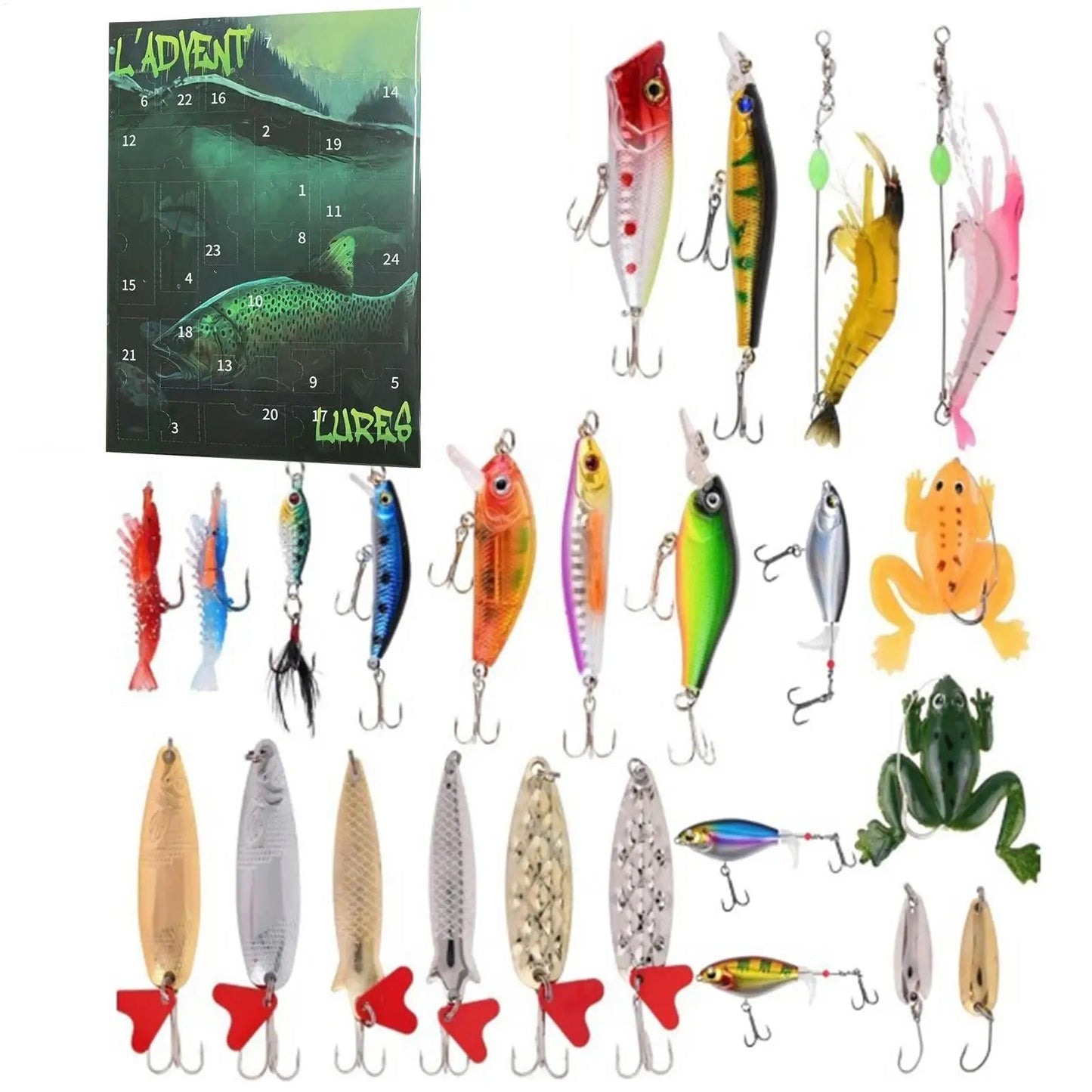 Calendrier de Pêche Avent pour Pêcheurs | Cadeau de Noël