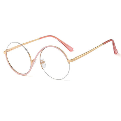Lunettes Élégantes Demi-Rondes pour Un Style Urbain