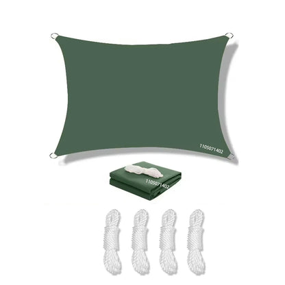 Voile D'Ombrage Rectangulaire Imperméable Avec Protection UV Pour Extérieur 17
