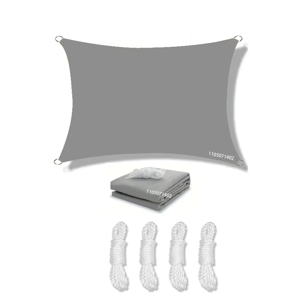 Voile D'Ombrage Rectangulaire Imperméable Avec Protection UV Pour Extérieur 18