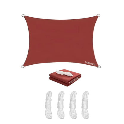 Voile dombrage Rectangulaire Imperméable Protection UV Extérieur - Foivo