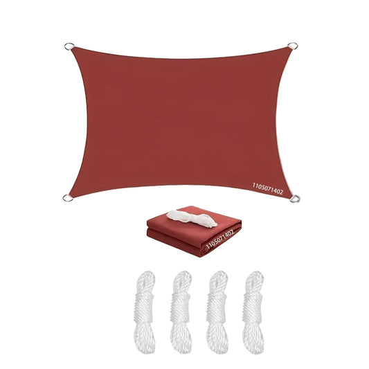 Voile dombrage Rectangulaire Imperméable Protection UV Extérieur - Foivo