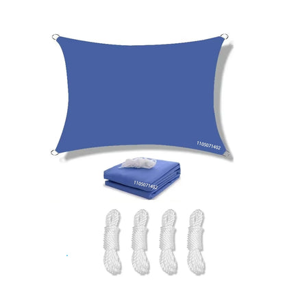 Voile D'Ombrage Rectangulaire Imperméable Avec Protection UV Pour Extérieur 7