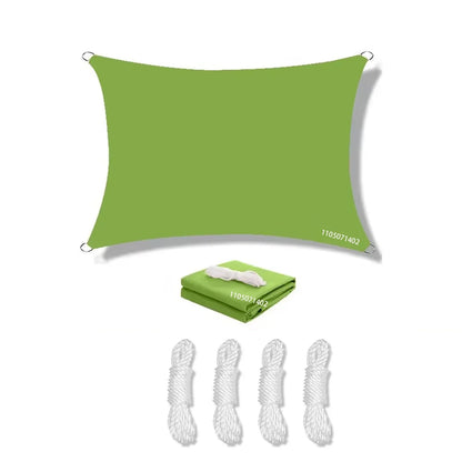 Voile D'Ombrage Rectangulaire Imperméable Avec Protection UV Pour Extérieur 9
