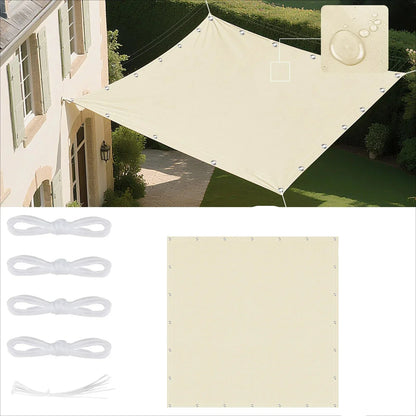 Voile d'ombrage imperméable avec œillets pour extérieur 14