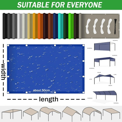 Voile d'ombrage imperméable avec œillets pour extérieur 5