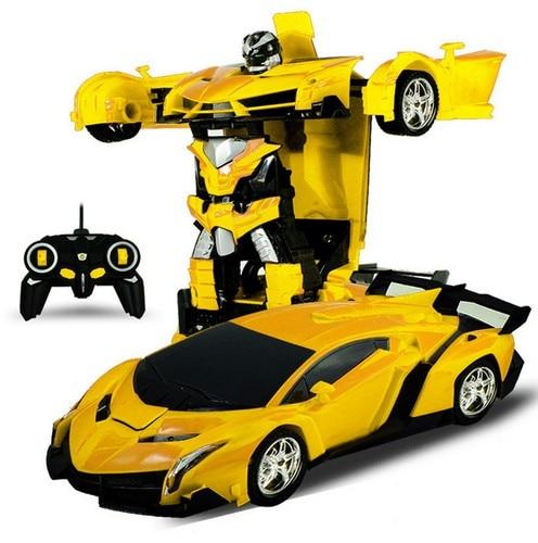 Jouet Enfant Voiture Télécommandée Transformable Robot - Foivo