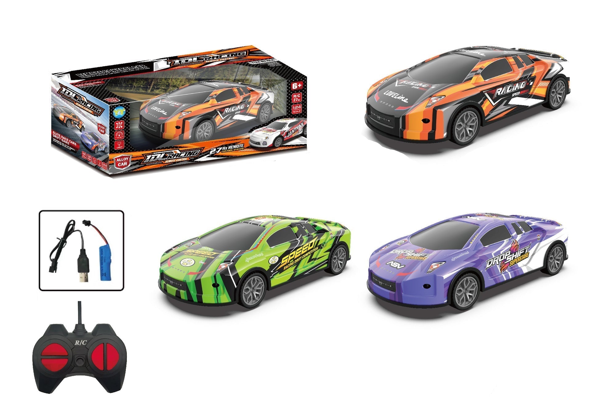 Voiture Télécommandée Unisexe Plastique Design Sportif - Foivo