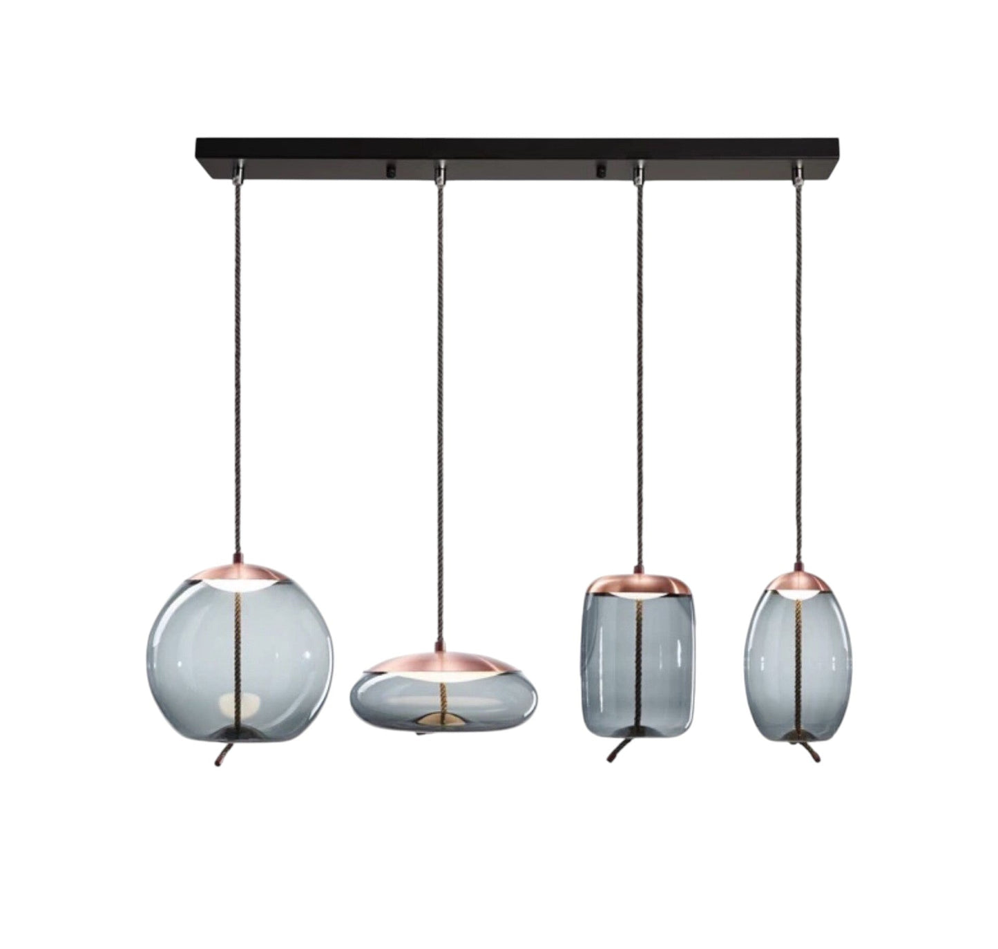 Lampe Suspendue Élégante en Doré