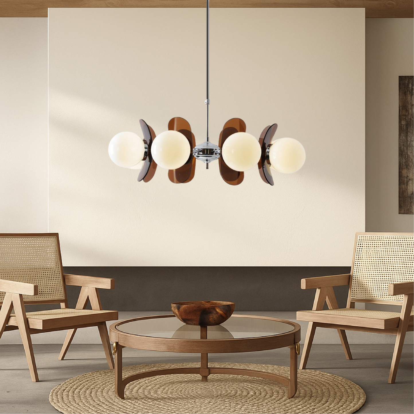 Lustre Design Rétro Chaleureux pour Salle à Manger
