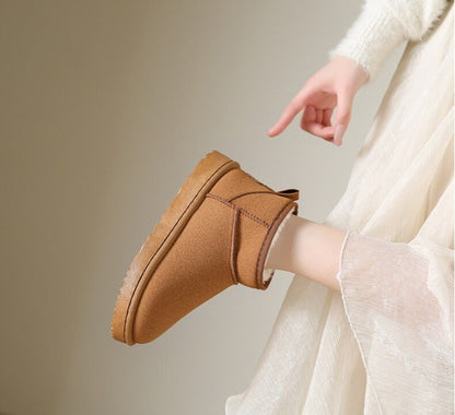 Bottines Cuir Douillettes pour Femme Hiver - Foivo
