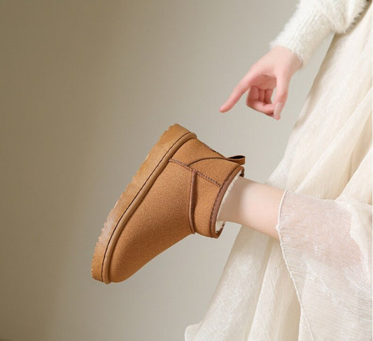 Bottines Cuir Douillettes pour Femme Hiver - Foivo