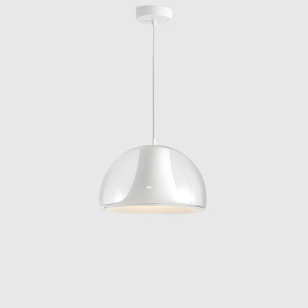 Luminaire Suspendu Élégant en Verre et Métal