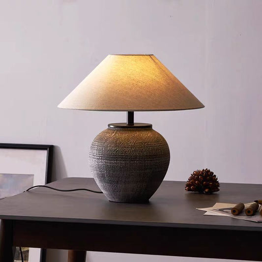 Lampe de Table Céramique Chaleureuse et Rétro - Foivo