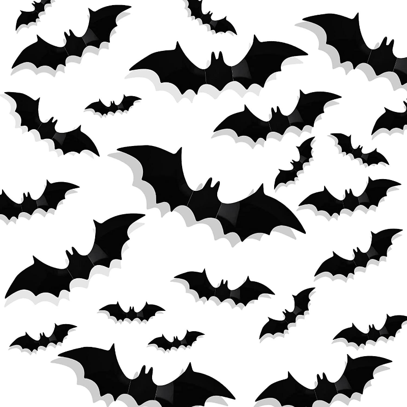 Stickers Muraux de Chauves-Souris Effrayants Réutilisables - Foivo