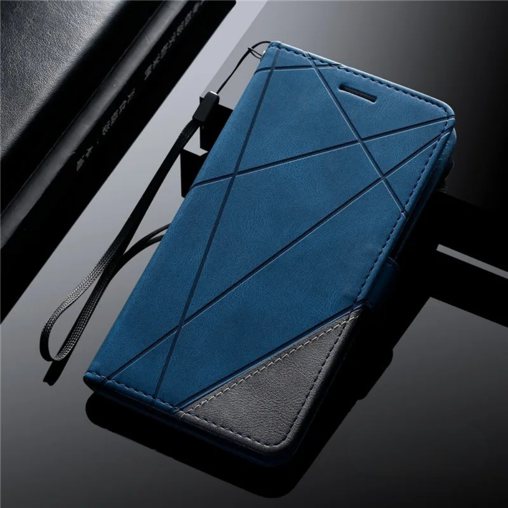 Étui Téléphone Porte-Carte Flip Noir
