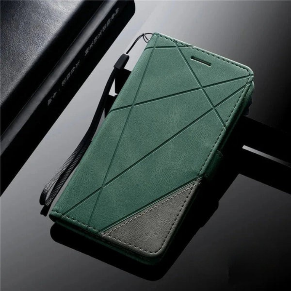 Étui Téléphone Porte-Carte Flip Noir