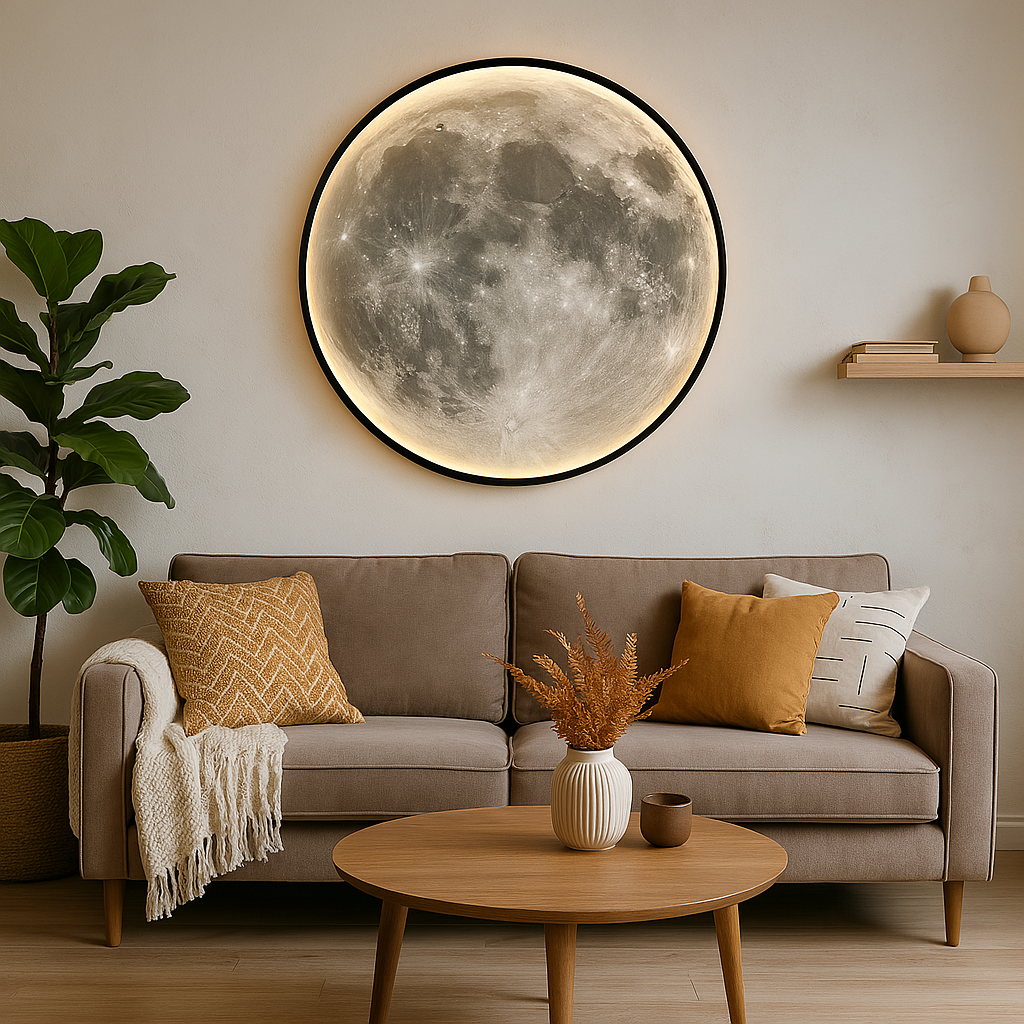 Lampe Murale Élégante Lune de Nuit - Foivo