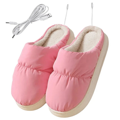 Chaussons Électriques Chauffants Hiver Douillet