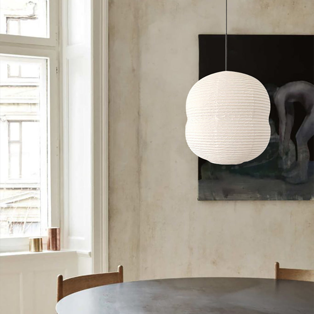 Lampe Pendante Lumineuse en Papier de Riz LED