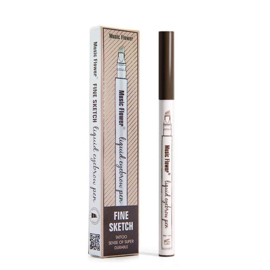 Crayon à Sourcils Waterproof | Stylo à 4 Mini-Pointes pour Un Look Naturel - Foivo