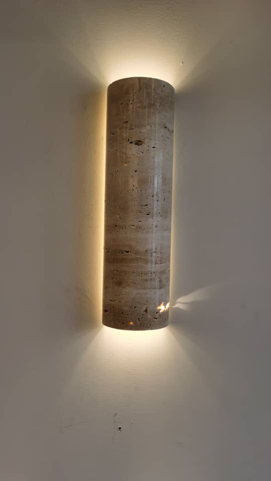 Lampe Murale en Pierre | Éclairage Doux et Chaleureux