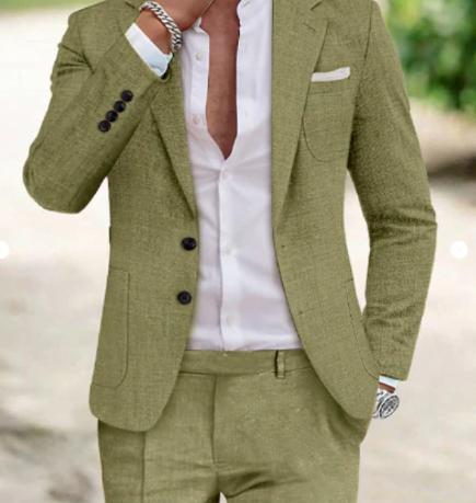 Costume Homme Élégant en Lin pour Soirées