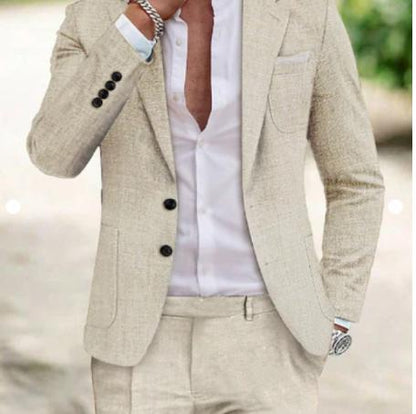 Costume Homme Élégant en Lin pour Soirées