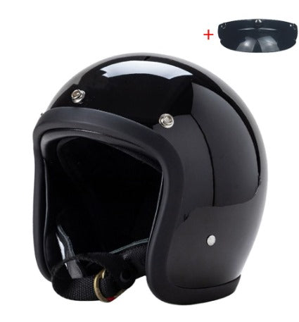 Casque Moto Rétro Homme | Protection Sécurité Fibre Verre - Foivo