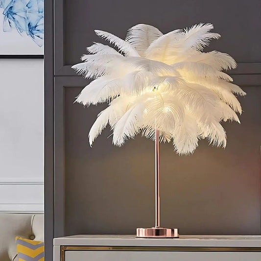 Lampe de Table Plume Éclairage Doux - BlxckFR