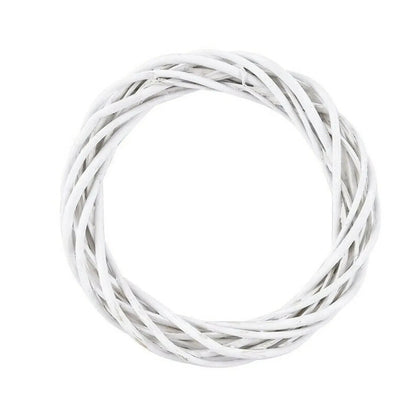 Guirlande de Noël en Rotin Blanc
