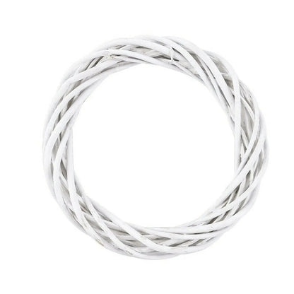 Guirlande de Noël en Rotin Blanc