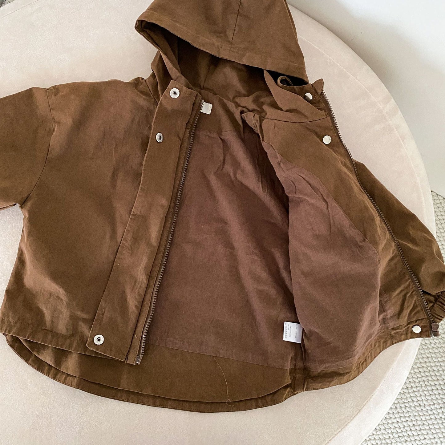 Veste Enfant Hiver Beige - Coton Respirant Unisexe