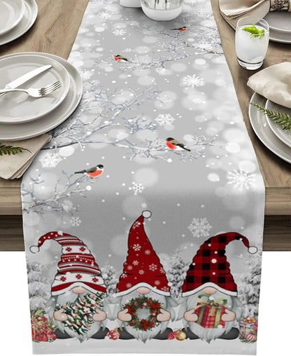 Lapin Hiver | Tableau de Noel Élégant Flocon Neige