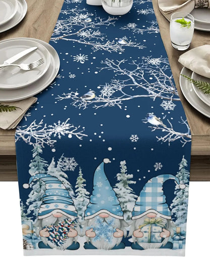 Lapin Hiver | Tableau de Noel Élégant Flocon Neige