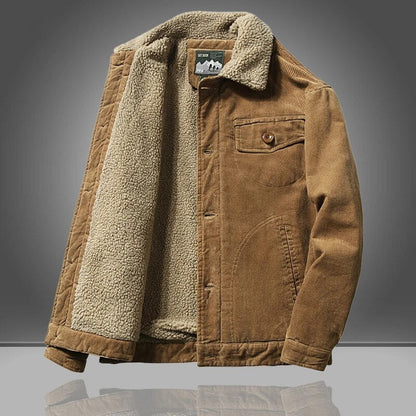 Veste Cordonnée Doublée Polaire Hiver