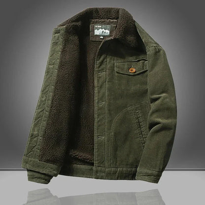Veste Cordonnée Doublée Polaire Hiver