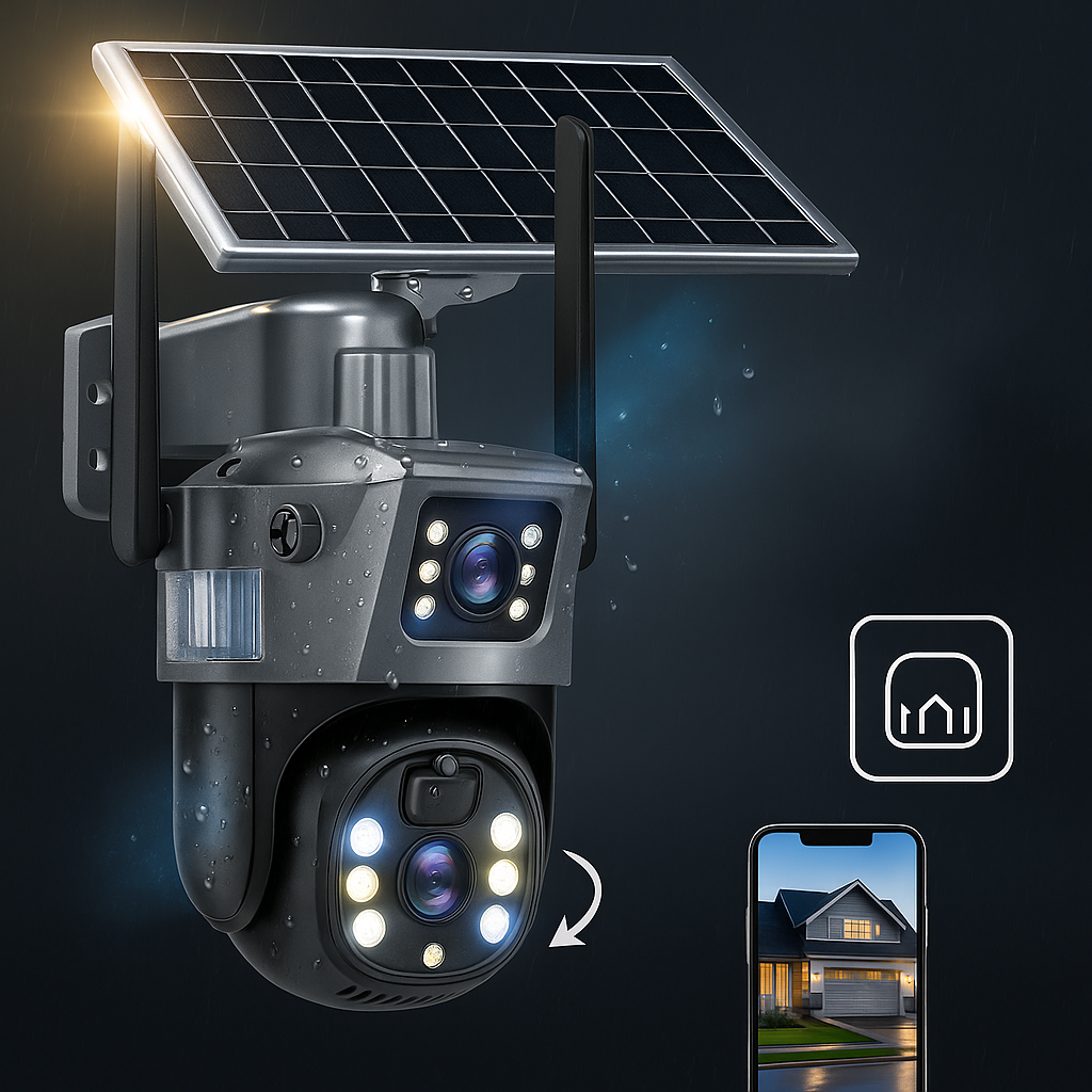 Caméra de Surveillance Solaire Extérieure 4K Wi-Fi - BlxckFR