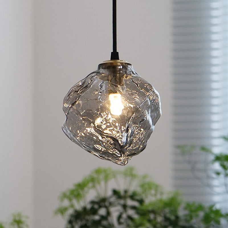 Luminaire Suspendu en Verre et Cuivre – Éclairage LED Chic - Foivo