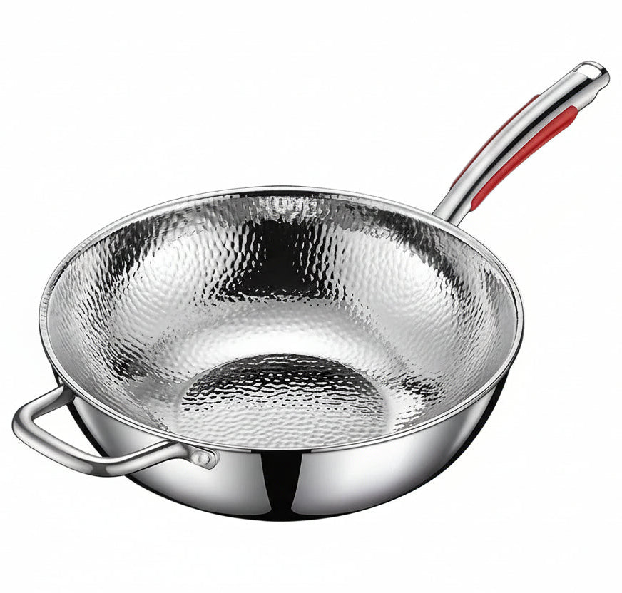 Wok Induction Métal Antiadhésif Concave Pratique - Foivo