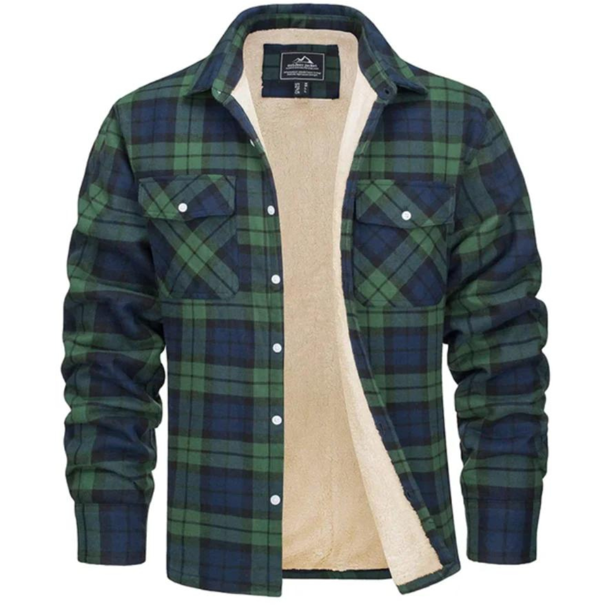 Manteau Hiver Élégant à Carreaux Douillet