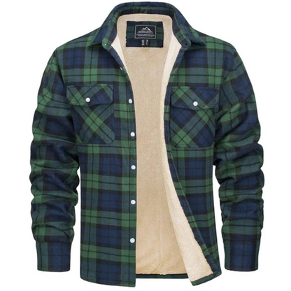 Manteau Hiver Élégant à Carreaux Douillet